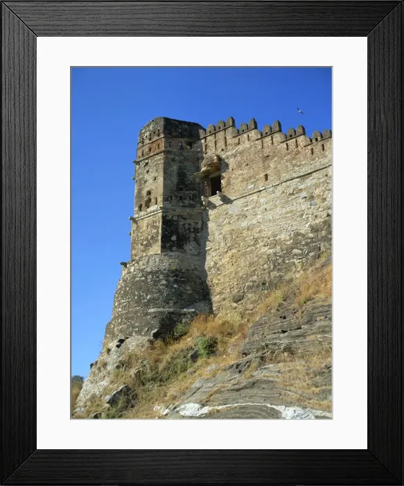 Framed Print : Watchtower and walls guarding approach to Badal Mahal (Cloud Palace), Kumbalgarh Fort Framed Print : Watchtower and walls guarding approach to Badal Mahal (Cloud Palace), Kumbalgarh Fort