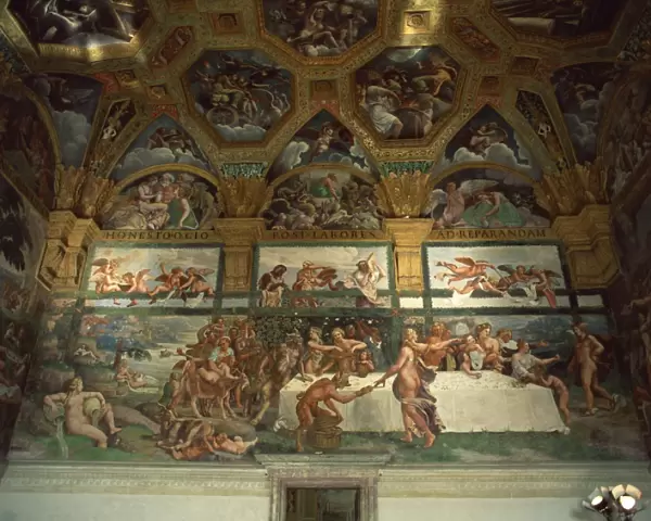 Murals of Psyches passion for Cupid in the banqueting hall, Palazzo Te