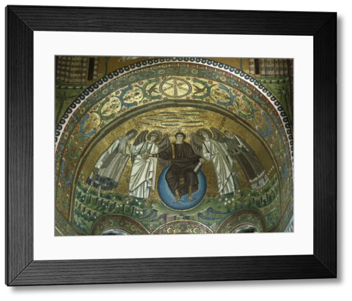 Framed Print : The 6th century mosaics in Church of the Holy Spirit (Arian Baptistry) Framed Print : The 6th century mosaics in Church of the Holy Spirit (Arian Baptistry)