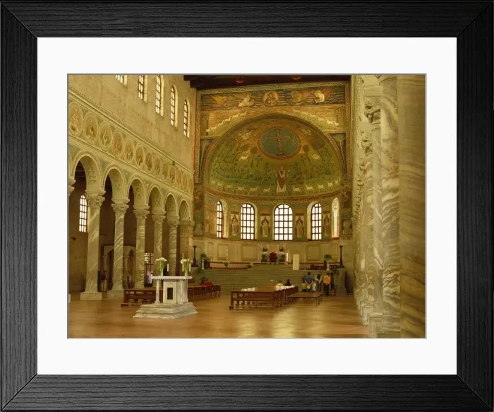 Framed Print : The apse of Sant Apollinare in Classe, dating from the 6th century