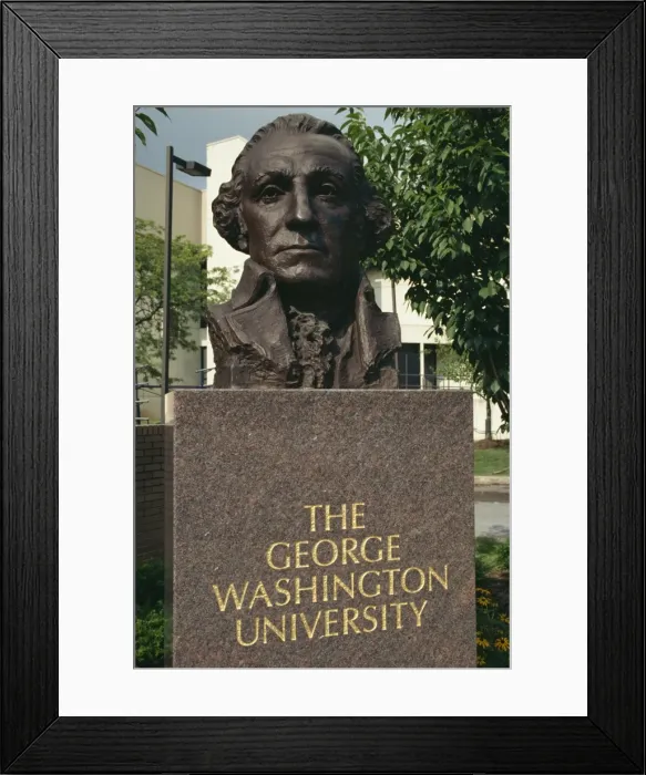 Framed Print : Bust of George Washington, George Washington University, Washington D. C Framed Print : Bust of George Washington, George Washington University, Washington D. C