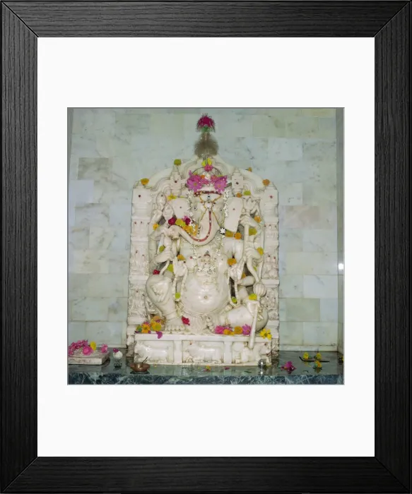Framed Print : Marble statue of Vinayak, Rajasthan, India, Asia Framed Print : Marble statue of Vinayak, Rajasthan, India, Asia