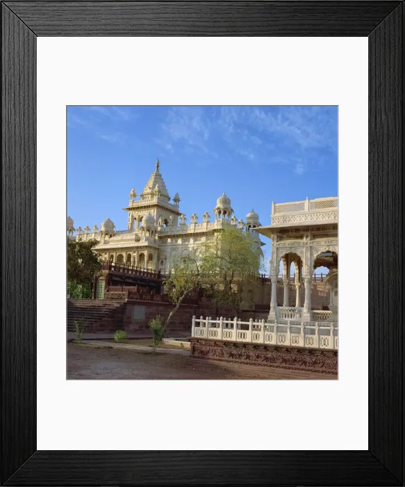 Framed Print : Maharajah Jaswant Singh II cenotaph built in 1899, Jaswant Thada, Jodhpur