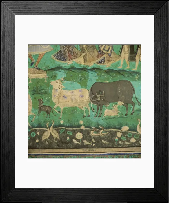 Framed Print : Wall paintings, Bundi Palace, Bundi, Rajasthan, India, Asia Framed Print : Wall paintings, Bundi Palace, Bundi, Rajasthan, India, Asia