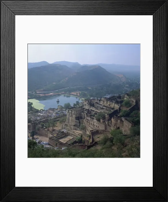 Framed Print : View of palace from fort, Bundi, Rajasthan state, India, Asia Framed Print : View of palace from fort, Bundi, Rajasthan state, India, Asia