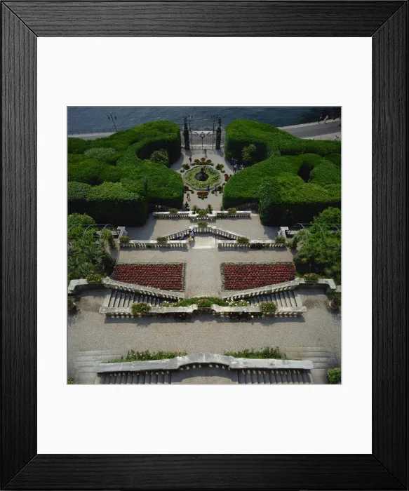 Framed Print : Formal gardens, Lombardia, Italy, Europe Framed Print : Formal gardens, Lombardia, Italy, Europe