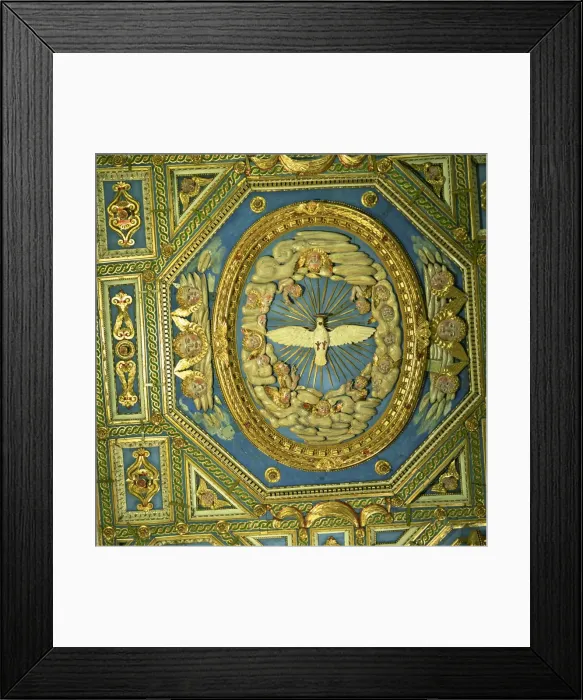 Framed Print : Painted wooden ceiling, Duomo, Volterra, Tuscany, Italy, Europe Framed Print : Painted wooden ceiling, Duomo, Volterra, Tuscany, Italy, Europe