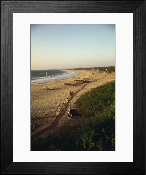 Framed Print : Fort Aguada beach and resort, Goa, India, Asia Framed Print : Fort Aguada beach and resort, Goa, India, Asia