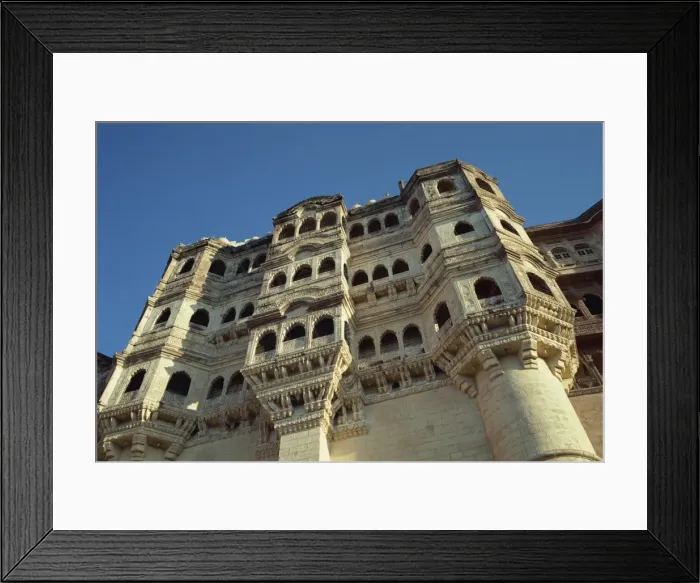 Framed Print : Ramparts of Meherangarh fort, Jodhpur, Rajasthan state, India, Asia Framed Print : Ramparts of Meherangarh fort, Jodhpur, Rajasthan state, India, Asia