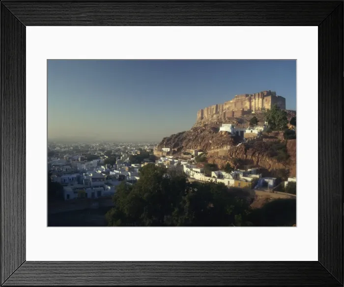 Framed Print : City and Meherangarh fort, Jodhpur, Rajasthan state, India, Asia Framed Print : City and Meherangarh fort, Jodhpur, Rajasthan state, India, Asia