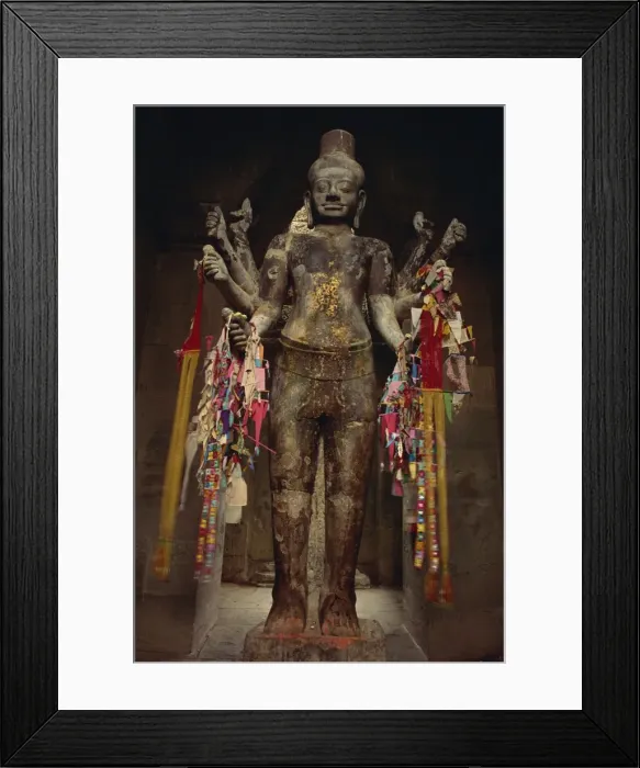 Framed Print : Statue of Vishnu, West Gate, Angkor Wat, Angkor, UNESCO World Heritage Site Framed Print : Statue of Vishnu, West Gate, Angkor Wat, Angkor, UNESCO World Heritage Site
