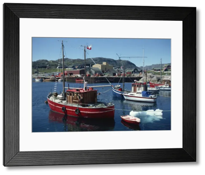 Framed Print : Julianehab, Greenland, Polar Regions Framed Print : Julianehab, Greenland, Polar Regions