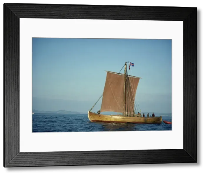 Framed Print : Replica of the Knarr Viking ship near Trondheim, Norway, Scandinavia, Europe Framed Print : Replica of the Knarr Viking ship near Trondheim, Norway, Scandinavia, Europe