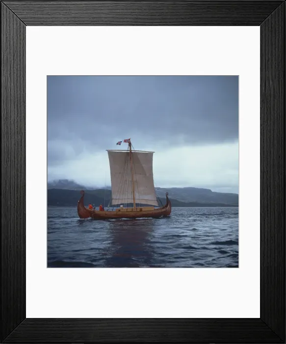 Framed Print : Replica Viking ships, Oseberg, West Norway, Norway, Scandinavia, Europe Framed Print : Replica Viking ships, Oseberg, West Norway, Norway, Scandinavia, Europe