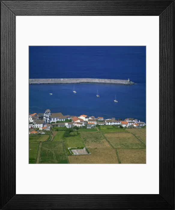 Framed Print : Harbour, Graciosa, Azores, Mid-Atlantic Framed Print : Harbour, Graciosa, Azores, Mid-Atlantic