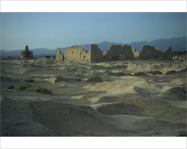 Ancient city on Silk Road, Jinohe, Turfan Depression, Xinjiang Province, China, Asia