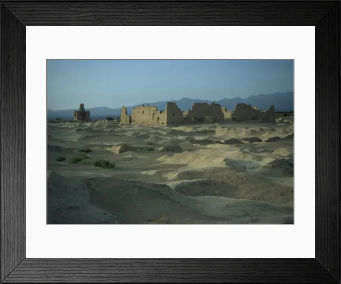 Framed Print : Ancient city on Silk Road, Jinohe, Turfan Depression, Xinjiang Province, China, Asia Framed Print : Ancient city on Silk Road, Jinohe, Turfan Depression, Xinjiang Province, China, Asia