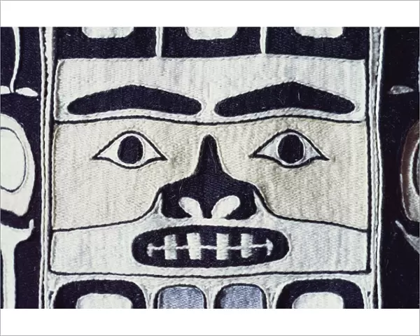 Detail of Chilkat shirt, Tlingit from North West Pacific, exhibited in Portland Museum