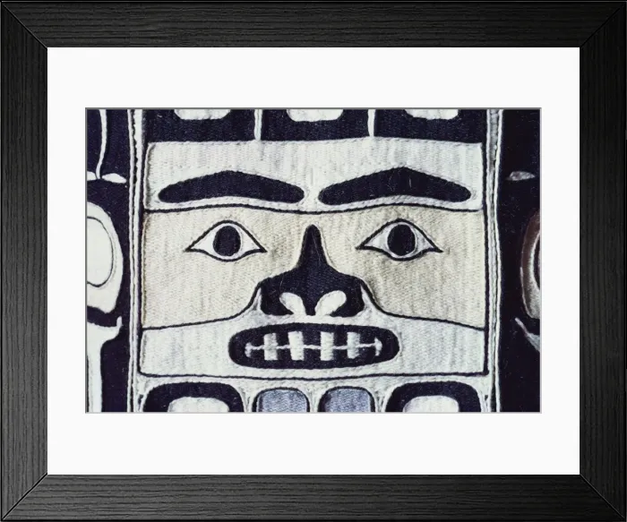 Framed Print : Detail of Chilkat shirt, Tlingit from North West Pacific, exhibited in Portland Museum Framed Print : Detail of Chilkat shirt, Tlingit from North West Pacific, exhibited in Portland Museum