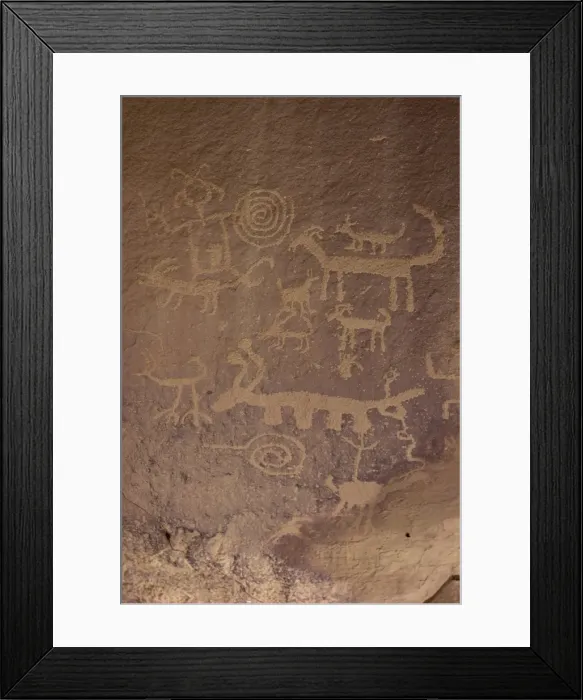 Framed Print : Petroglyphs, Chaco Canyon National Monument, New Mexico, United States of America Framed Print : Petroglyphs, Chaco Canyon National Monument, New Mexico, United States of America