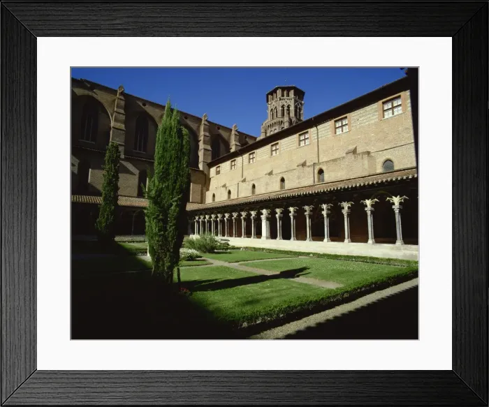 Framed Print : Cloister of Le Couvent des Augustins, dating from the 14th century, Augustins Museum Framed Print : Cloister of Le Couvent des Augustins, dating from the 14th century, Augustins Museum