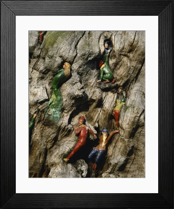 Framed Print : Elves carved on tree in Kensington Gardens, London, England, United Kingdom, Europe Framed Print : Elves carved on tree in Kensington Gardens, London, England, United Kingdom, Europe