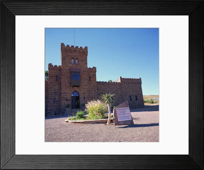 Framed Print : A romantic folly, Duwisib Castle, Namibia, Africa Framed Print : A romantic folly, Duwisib Castle, Namibia, Africa
