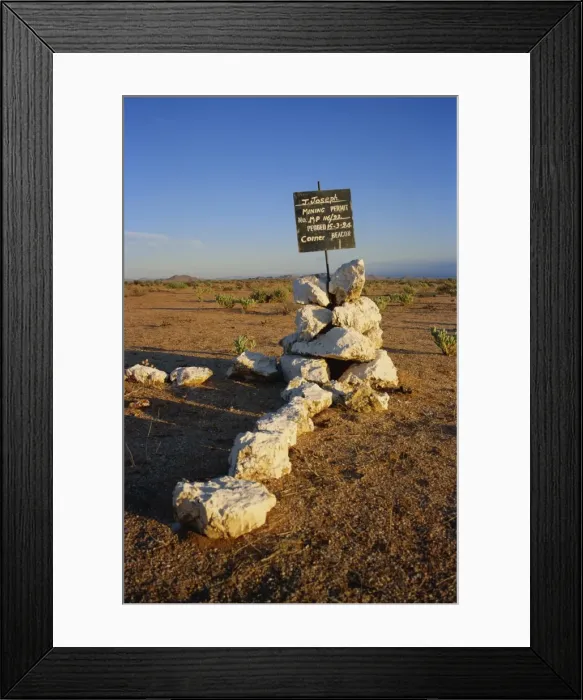 Framed Print : Recent mine prospect, Cape Province, South Africa, Africa Framed Print : Recent mine prospect, Cape Province, South Africa, Africa