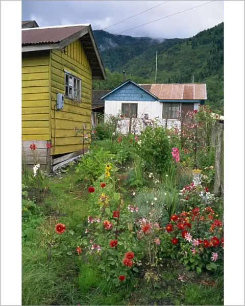 Puyuhuapi village, Chilean Fjords, Chile, South America