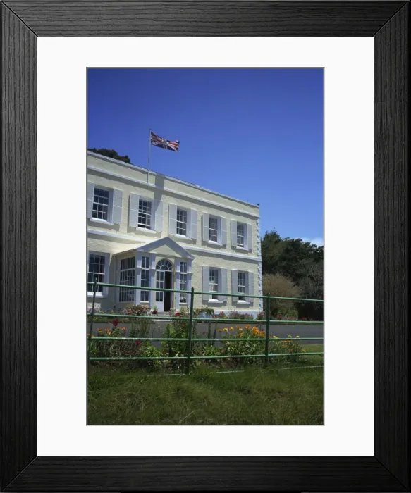 Framed Print : Plantation House, the Governors residence, St. Helena, Mid Atlantic Framed Print : Plantation House, the Governors residence, St. Helena, Mid Atlantic