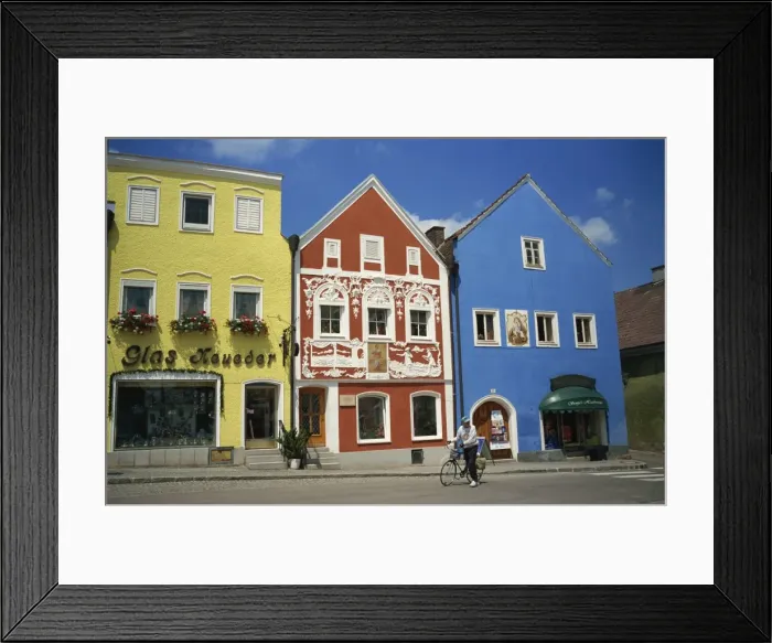 Framed Print : Obernberg on River Inn, Austria, Europe Framed Print : Obernberg on River Inn, Austria, Europe