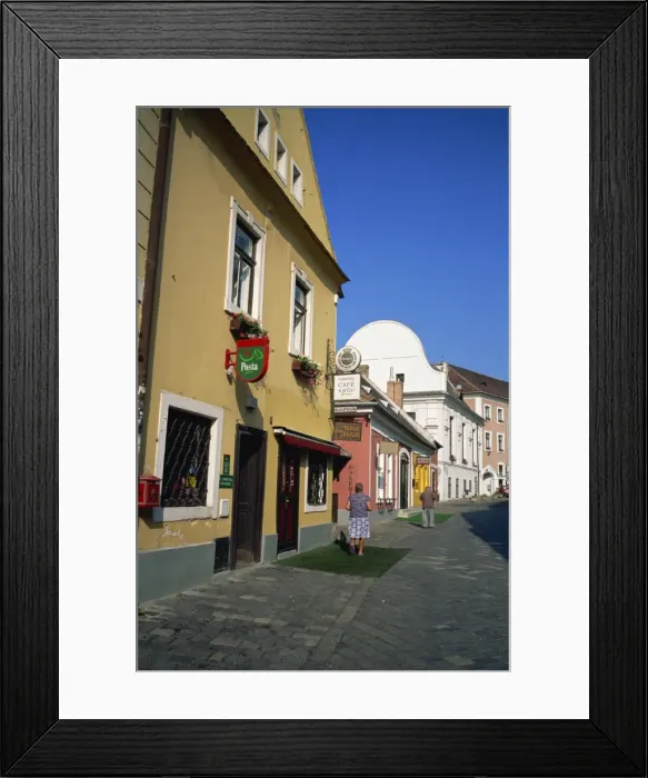 Framed Print : Shopping area, Szentendre, Hungary, Europe