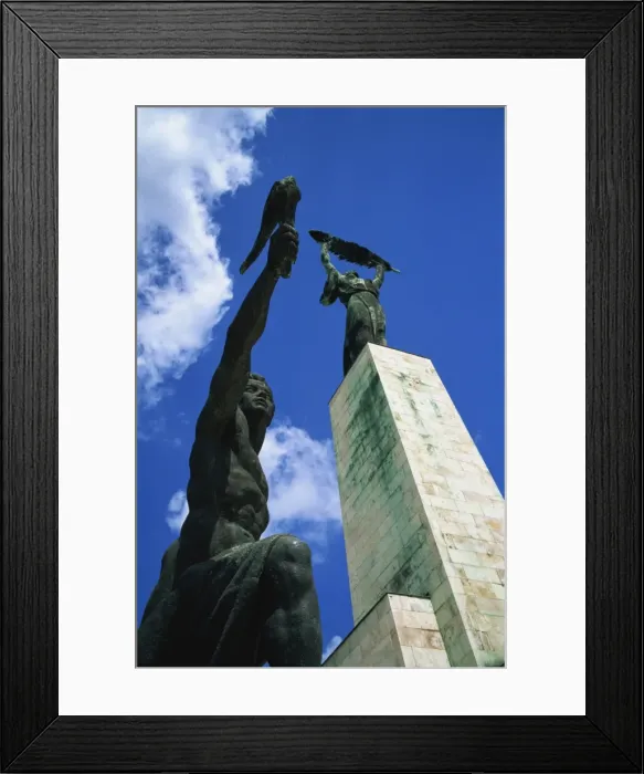 Framed Print : Liberty statue on Gellert Hill, Budapest, Hungary, Europe Framed Print : Liberty statue on Gellert Hill, Budapest, Hungary, Europe