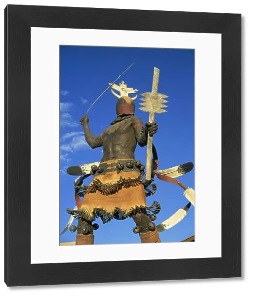 Apache Mountain Spirit Dancer, a 20ft bronze by Craig Dan Goseyun, San Carlos Apache