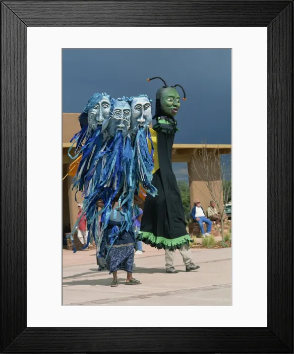 Framed Print : Wise Fool of New Mexico, giant puppets, Milner Plaza, Santa Fe, New Mexico Framed Print : Wise Fool of New Mexico, giant puppets, Milner Plaza, Santa Fe, New Mexico