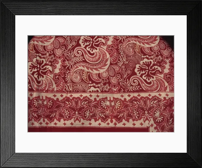 Framed Print : Border of batik cotton cloth, Java, Indonesia, Southeast Asia, Asia Framed Print : Border of batik cotton cloth, Java, Indonesia, Southeast Asia, Asia