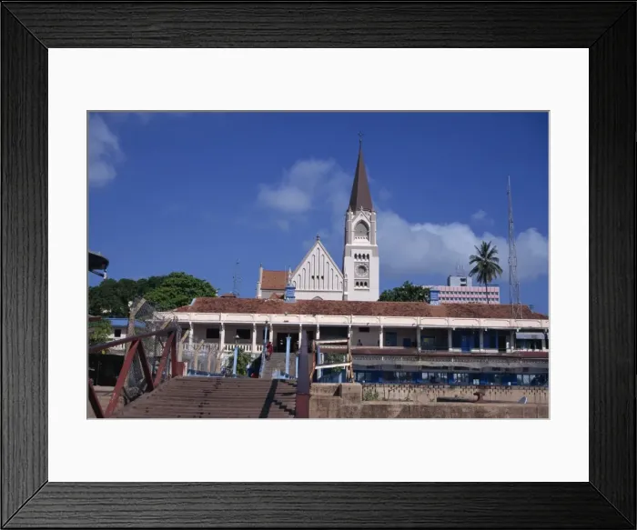 Framed Print : Roman Catholic cathedral and waterfront building, Dar-es-Salaam, Tanzania Framed Print : Roman Catholic cathedral and waterfront building, Dar-es-Salaam, Tanzania