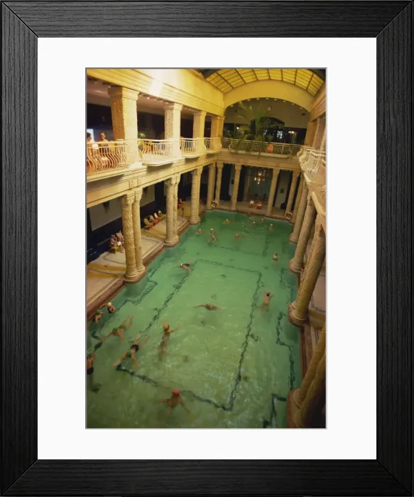 Framed Print : Pool, Gellert Spa, Budapest, Hungary, Europe