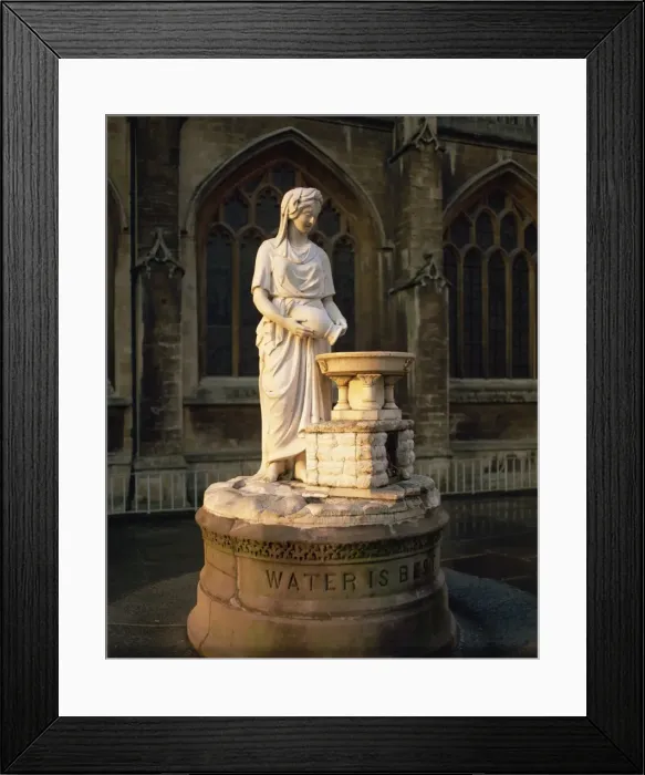 Framed Print : Statue outside Bath Abbey, Bath, Avon, England, United Kingdom, Europe Framed Print : Statue outside Bath Abbey, Bath, Avon, England, United Kingdom, Europe