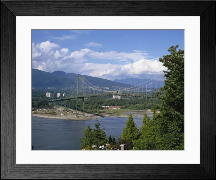 Framed Print : Lions Gate Bridge, Vancouver, British Columbia, Canada, North America Framed Print : Lions Gate Bridge, Vancouver, British Columbia, Canada, North America
