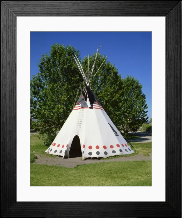Framed Print : Tepee at Heritage Park, Calgary, Alberta, Canada, North America Framed Print : Tepee at Heritage Park, Calgary, Alberta, Canada, North America