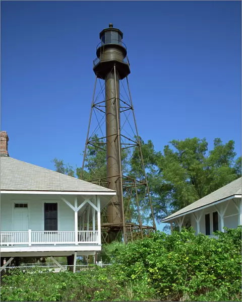 Lighthouse dating from 1884, Sanibel Island, Florida, United States of America