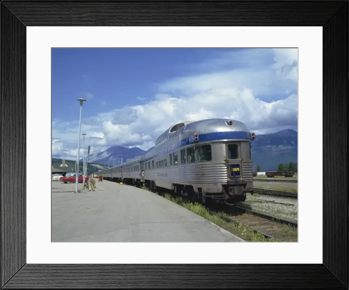 Framed Print : Canadian National Railways, Jasper, Alberta, Canada, North America Framed Print : Canadian National Railways, Jasper, Alberta, Canada, North America