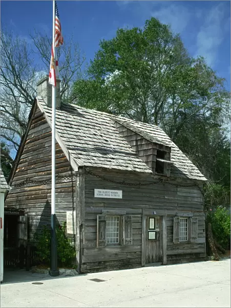 Oldest wooden school house in the country, St. Augustine, Florida, United States of America