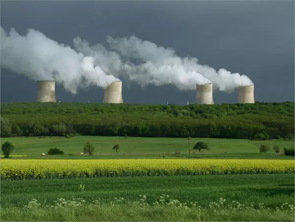 Central nuclear power plant, Champagne Region, France, Europe