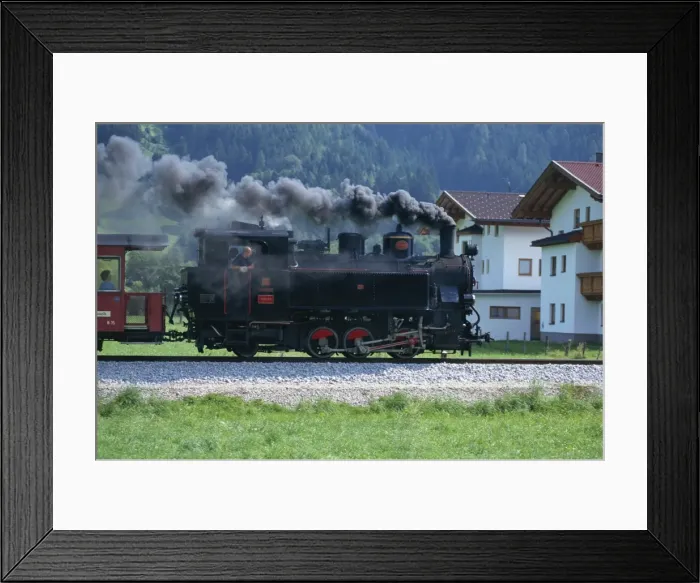Framed Print : Steam train, Ziller Valley, The Tirol, Austria, Europe Framed Print : Steam train, Ziller Valley, The Tirol, Austria, Europe