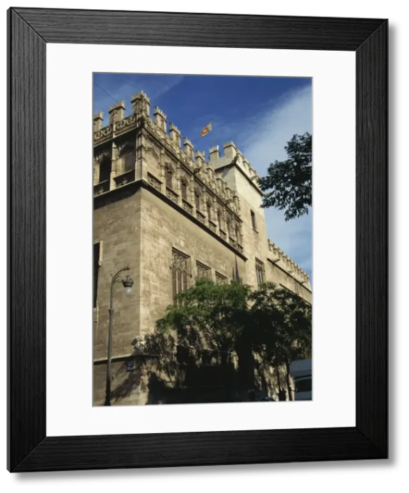 Framed Print : The 15th century Silk Exchange (La Lonja de la Seda), by Pedro Compte and Juan de Iborra