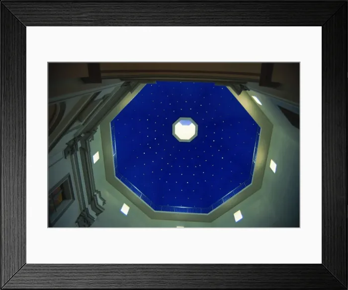 Framed Print : Dome in interior of the Palace of St. Pius V, housing the Fine Arts Museum Framed Print : Dome in interior of the Palace of St. Pius V, housing the Fine Arts Museum