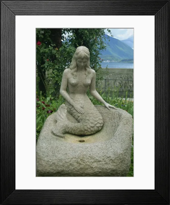 Framed Print : Mermaid, Stresa, Piedmont, Italy, Europe Framed Print : Mermaid, Stresa, Piedmont, Italy, Europe