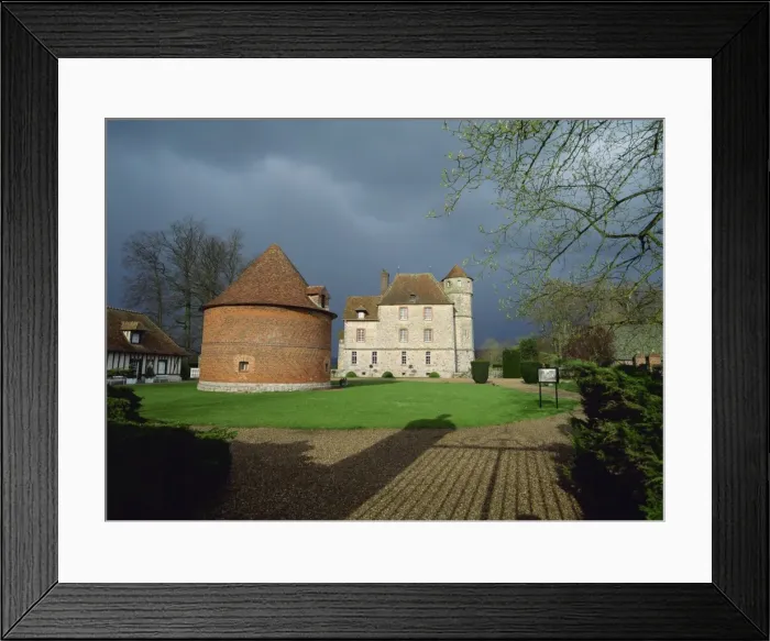 Framed Print : Chateau Vascoeuil, Vexin, Seine Valley, Eure, Haute Normandie, France, Europe
